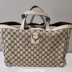 ❌️SOLD❌️ GUCCI Abbey GG Canvas Tote Bag Shoulder Bag